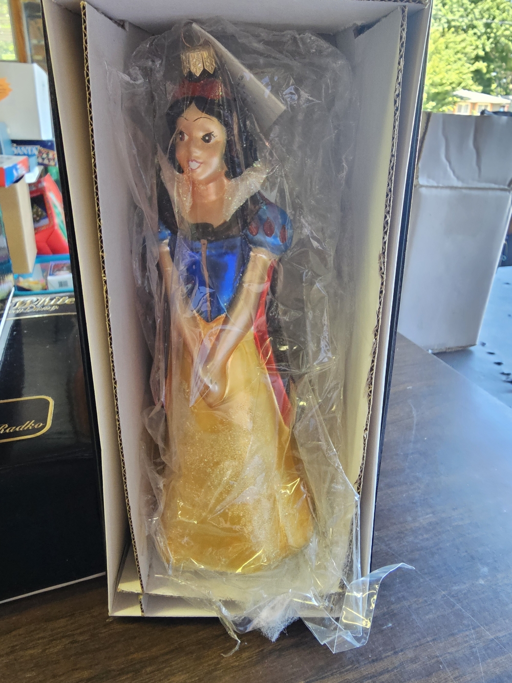 Christopher Radko Snow White Figurine  Ornament - Blue, Yellow, Red💛💙❤️